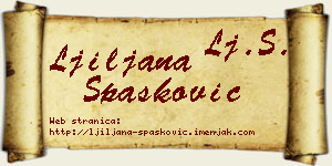 Ljiljana Spasković vizit kartica